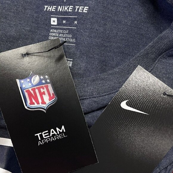 New England Patriots The Nike Tee NFL Team Apparel Women’s M Heather Navy NWT - Picture 8 of 8